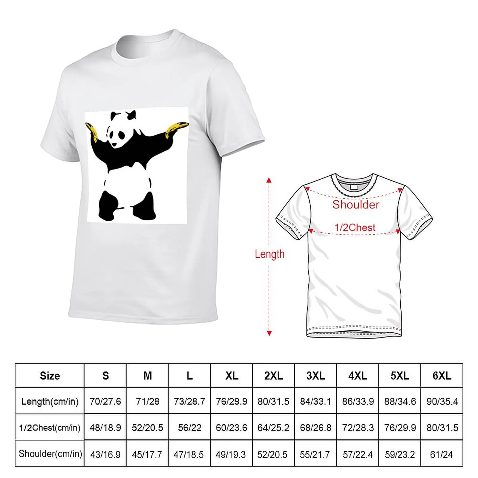 Bad Panda Stencil T-Shirt graphic t shirts for man t shirts for man cotton funny T-Shirt