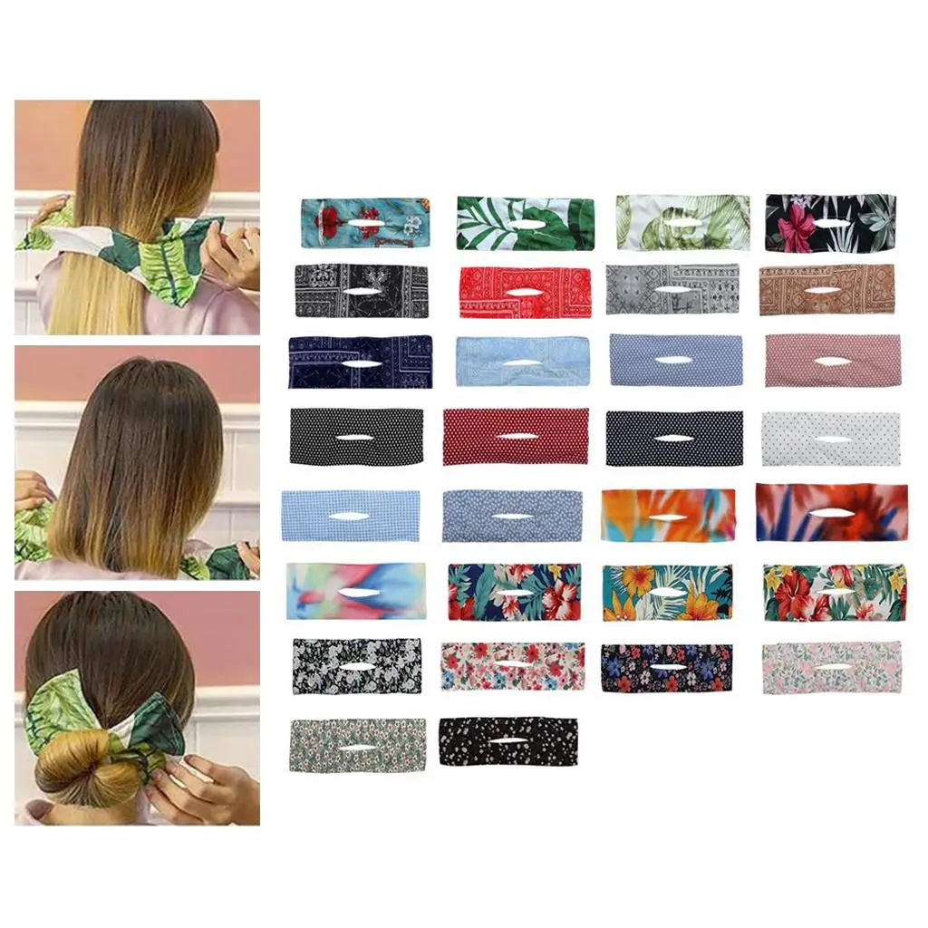 Летние завязанные ленты для волос в виде пучка, повязка на голову с веревкой, простые в использовании аксессуары