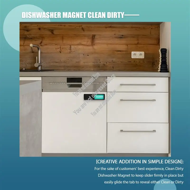 Clean Dirty Dishwasher Magnet - Easy To Read Non-Scratch Magnetic Indicator Sign Kitchen Organization And Storage-A57X