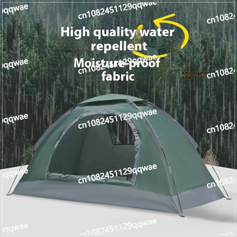 

Single Camping Tent -190T Silver Plated Polyester 150D Waterproof Oxford 1.42KG Lightweight and Portable Outdoor Tent ultralight