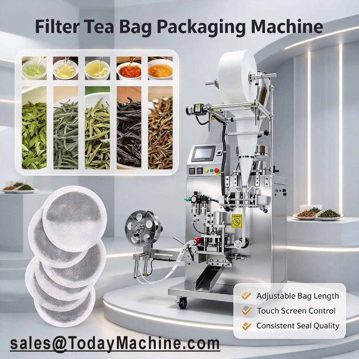 Tea Bag Making Machine Small Tea Bag Packing Machine at Bulk Wholesale Price