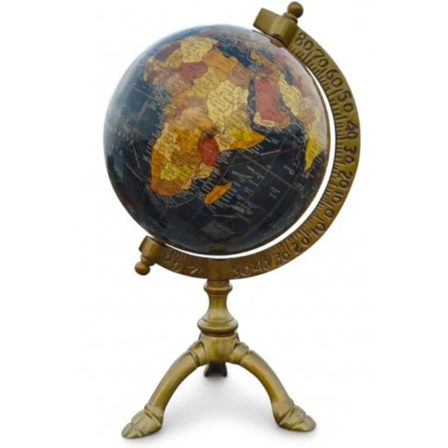 

Настольный глобус на треноге для обучения и декора. Антикварный черный глобус на треноге для дома, офиса и декора.