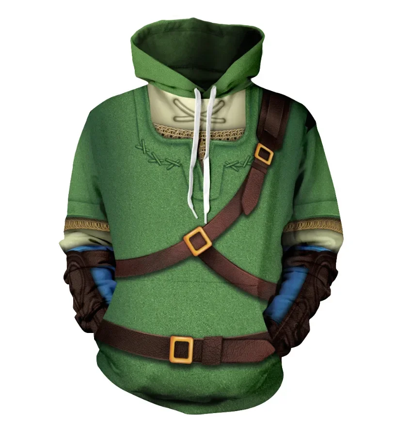 Cosplay Game Link Cosplay Costumes Sweatshirt 3D Hoodie Jacket Coat Pullover