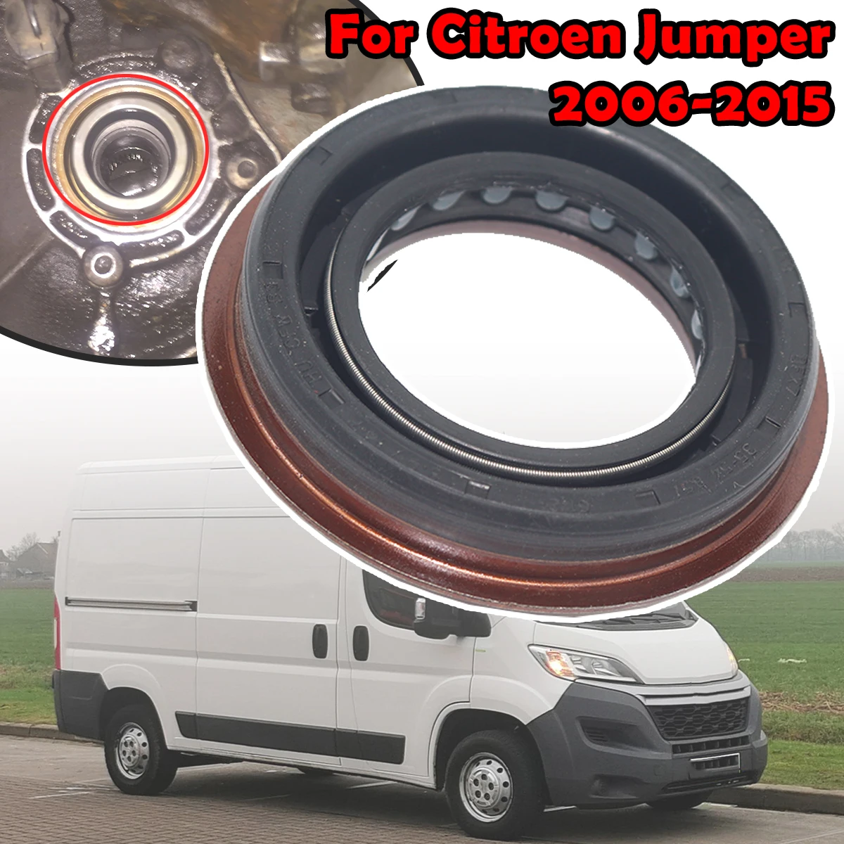 

Drive Shaft Oil Seal Drivetrain Driveshaft Gearbox Axle Ring Car Accessories 312161 For Citroen Jumper 2006 2007 2008 2009- 2015