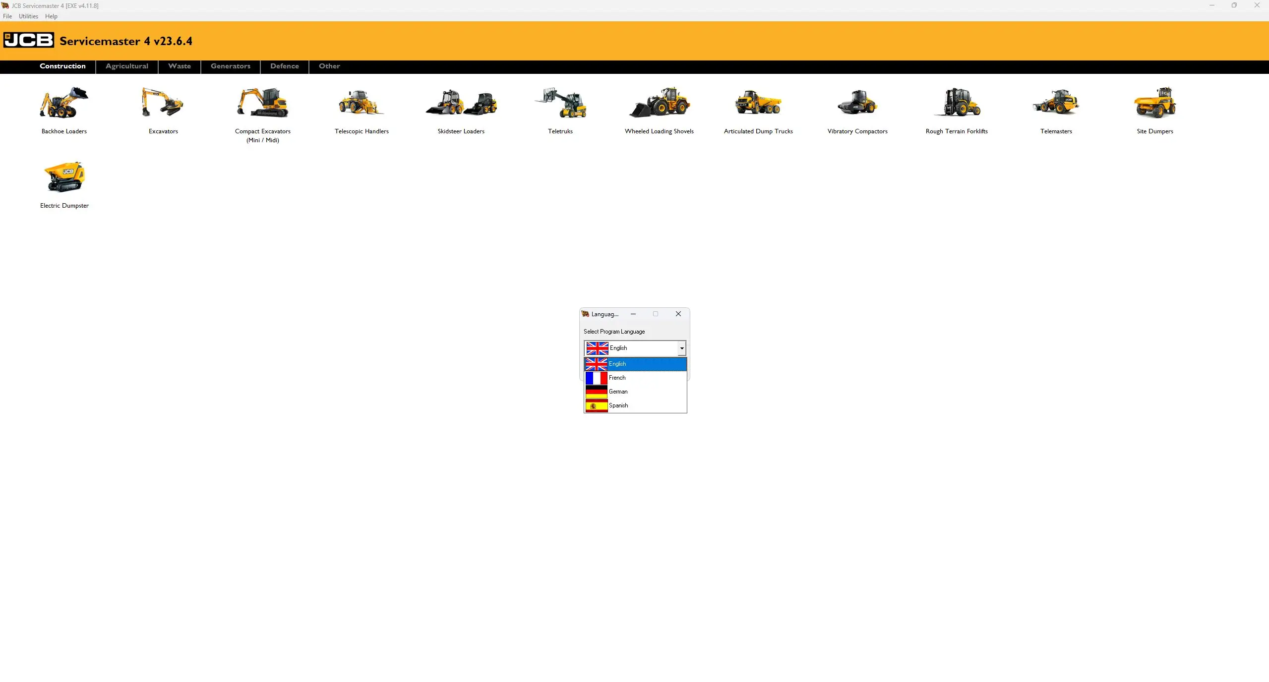 2025 JCB ServiceMaster 4 Diagnostic software