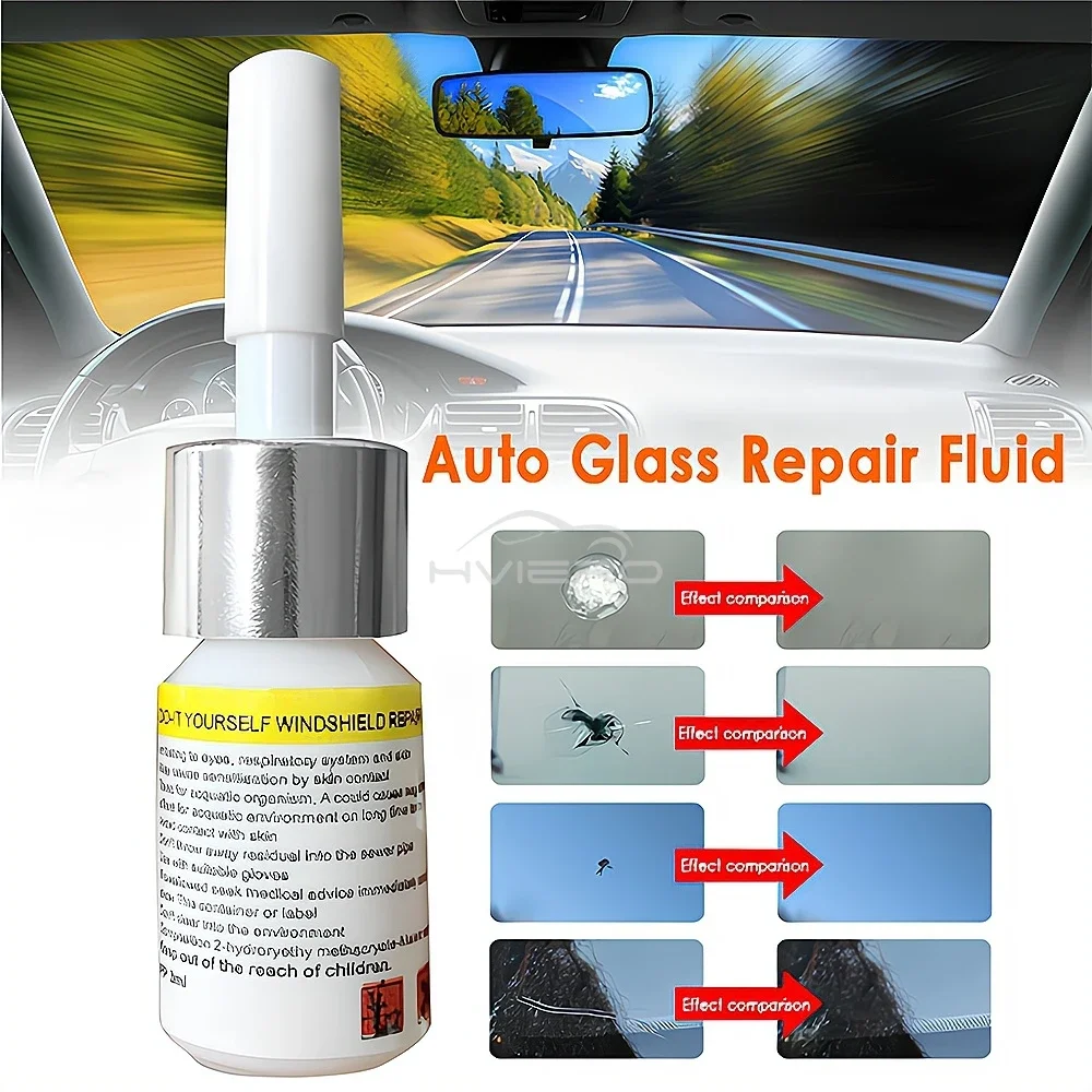 4Pcs Auto Windshield Repair Kits Crack Solution Three Piece scratch Removal Care Accessory Support Glass Liquid Cleaning Tools