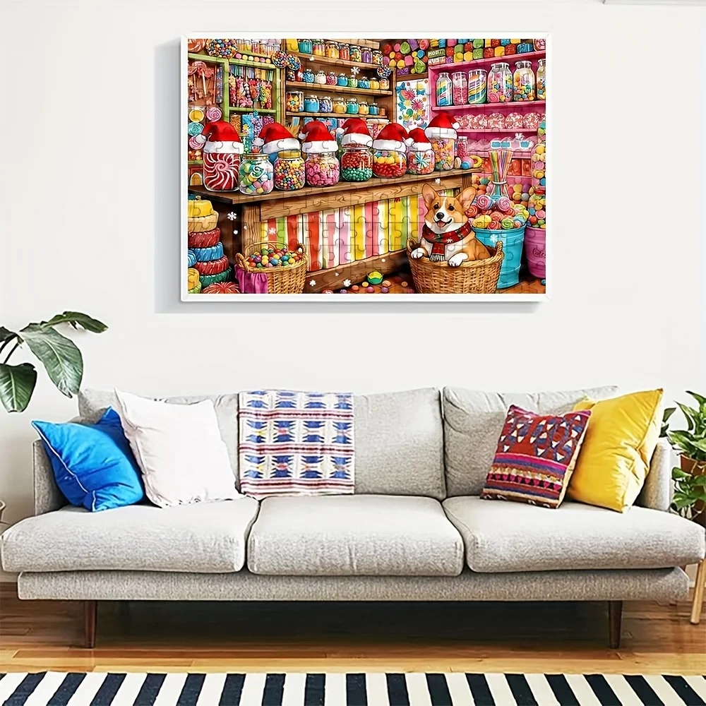 500/1000 قطعة لغز للكبار، جودة عالية، لعبة عائلية ممتعة ومريحة، مثالية لأعياد الميلاد وعيد الميلاد والهالوين والهدايا، الأفضل