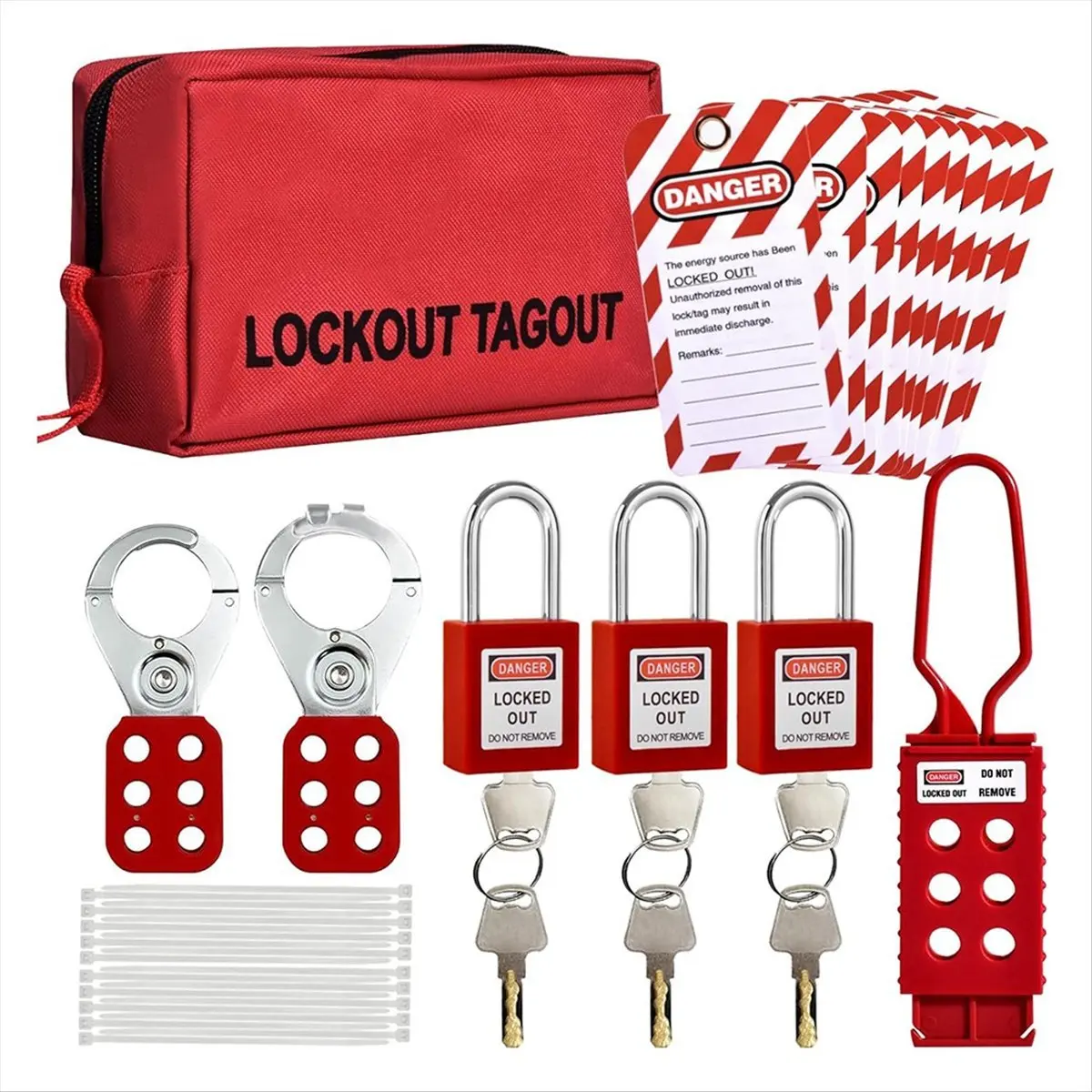 A89X Lockout Tagout Kit,Lock Out Tag Out Kits Electrical,Lock Out Tag Out Padlocks,Electrical Switch Safety Lockout Kit