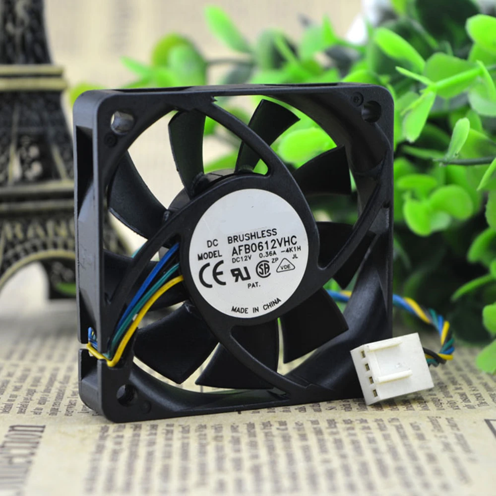 مروحة تبريد جديدة AFB0612VHC DC 12V 0.36A 6 سم 6015 60X60X15mm 2/3/4-Wire