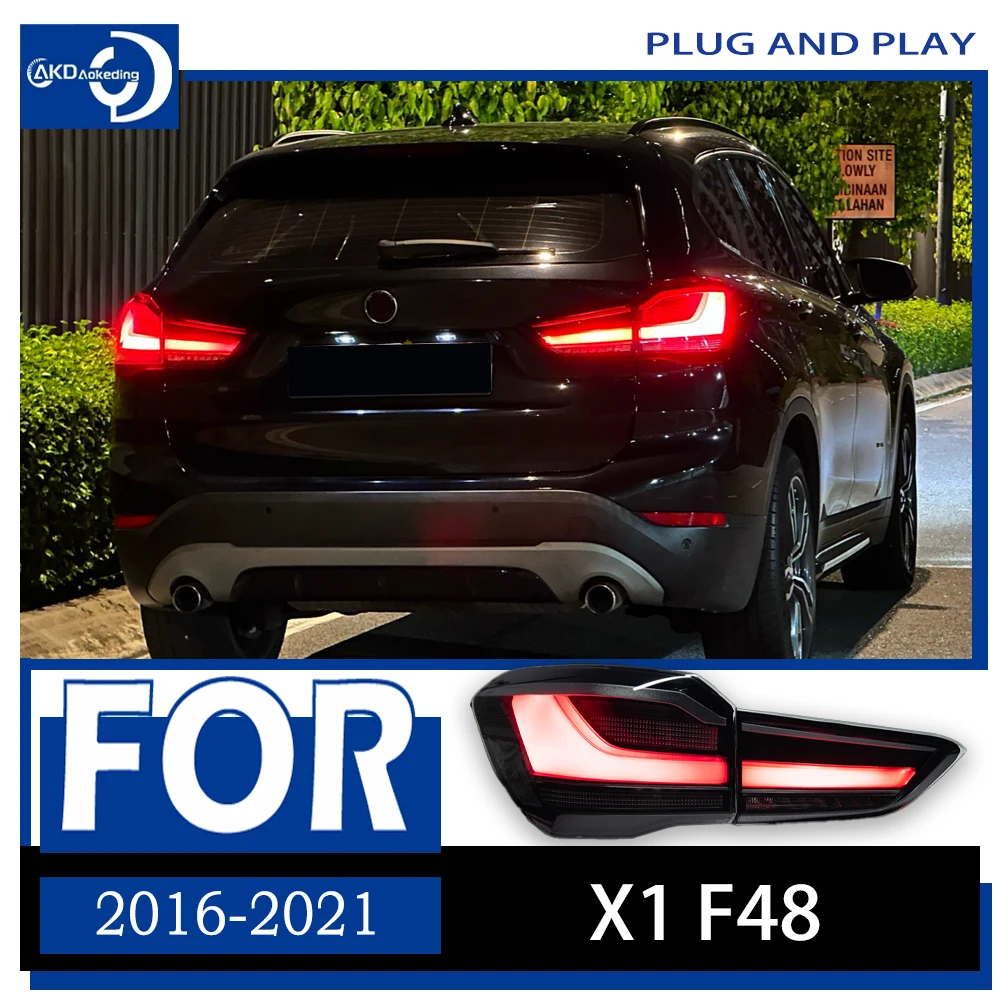 

AKD Car Lights for BMW X1 LED Tail Light 2016-2021 F48 Rear Lamp DRL Dynamic Signal Reverse Automotive Accessories