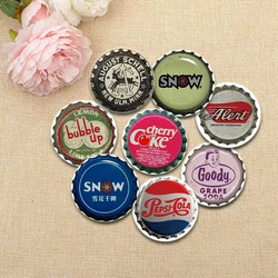 Soda Cap Button Pins Beverage Lid Badge Round Creative Icon Brooches for Backpack Jewelry Accessories Gifts 32/44/58mm