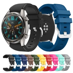 22mm Silicone Strap For Huawei Watch GT GT2 Pro GT3 46mm Replacement Watch Band for Samsung Galaxy Watch 46mm Gear S3