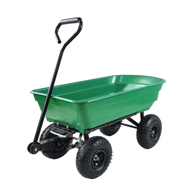 Heavy Duty Garden Open Top Tray Coated Plastic Steel 75l Poly Tray Tool Cart Wheelbarrow Wholesale