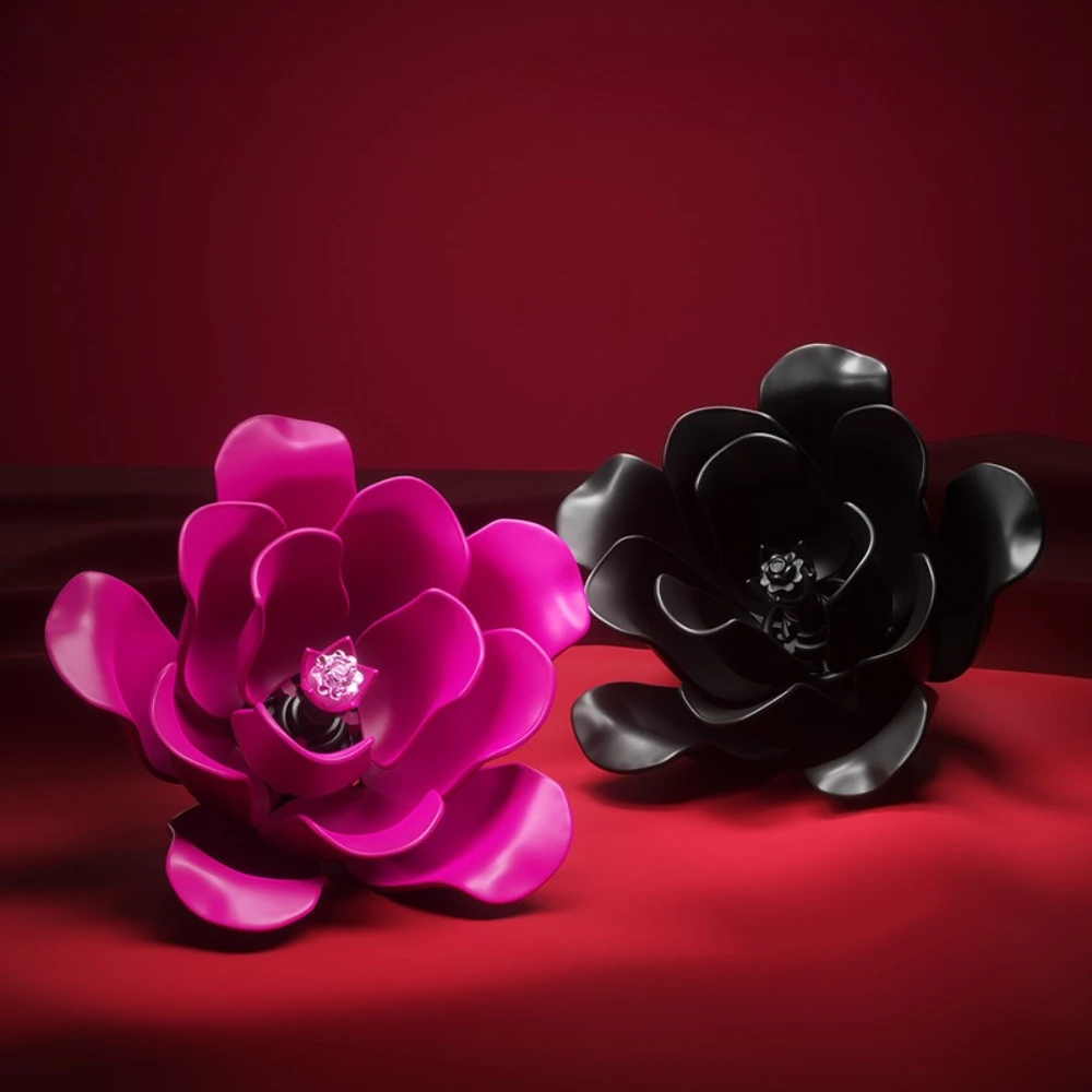 

Black Rose Building Blocks Kit, Premium Simulated Flowers Bouquet Gothic Home Decor | Unique Valentine's Day Birthday Gift