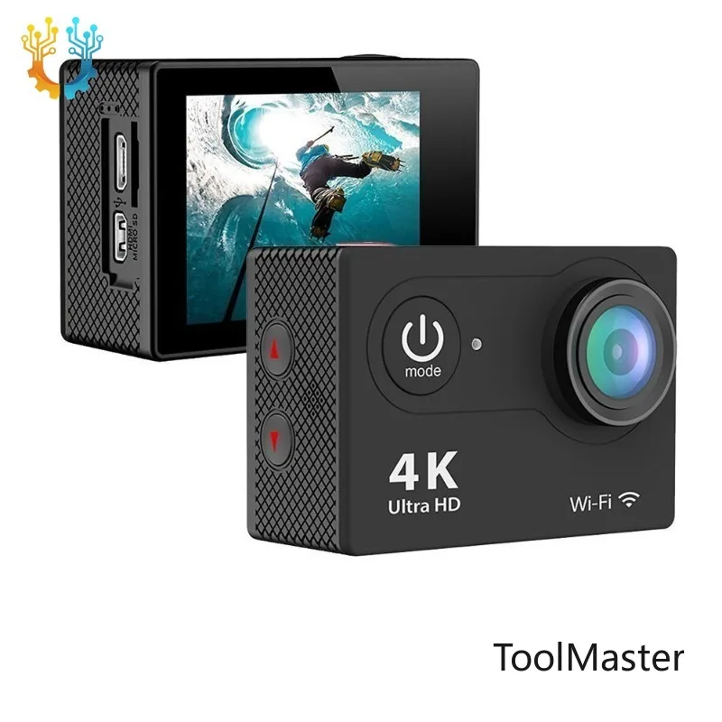 【2026】Hdking Best 4K Wifi Action Camera Waterproof 2 Inch Sport Video Camera For Support 30 Meters Depth Diving HDD / Flash Memo
