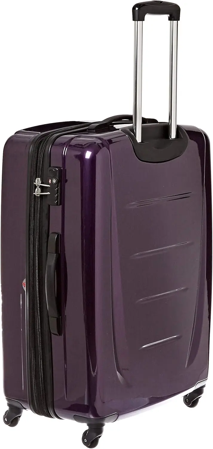 Samsonite Winfield 2 Hardside Expandable Luggage with Spinner Wheels, Checked-Large 28-Inch, Purple
