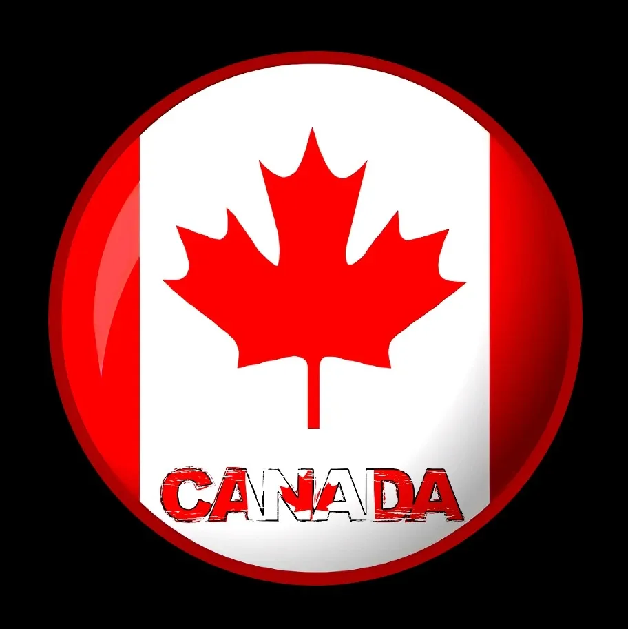 2 Pieces Wireless LED CANADA Flag Maple Leaf Flag Courtesy Shadow Lights Car Door Welcome Laser Projector