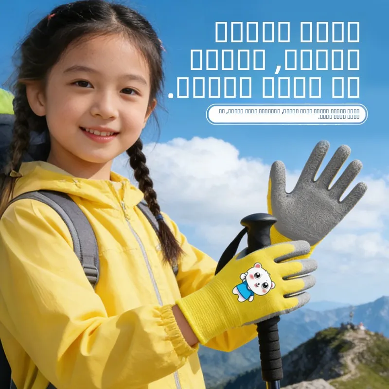 luvas-infantis-para-escalada-em-montanha-esportes-ao-ar-livre-ciclismo-antiderrapantes-com-protecao-de-punho-Unico-e-resi
