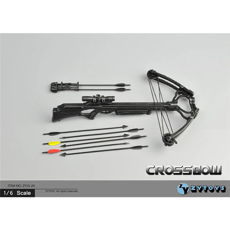 Mini Crossbow 1/6 Scale Arrows Bow Model 17cm for 12\'\' Action Figures Soldier Army Weapon Accessories Toys Gifts Collections