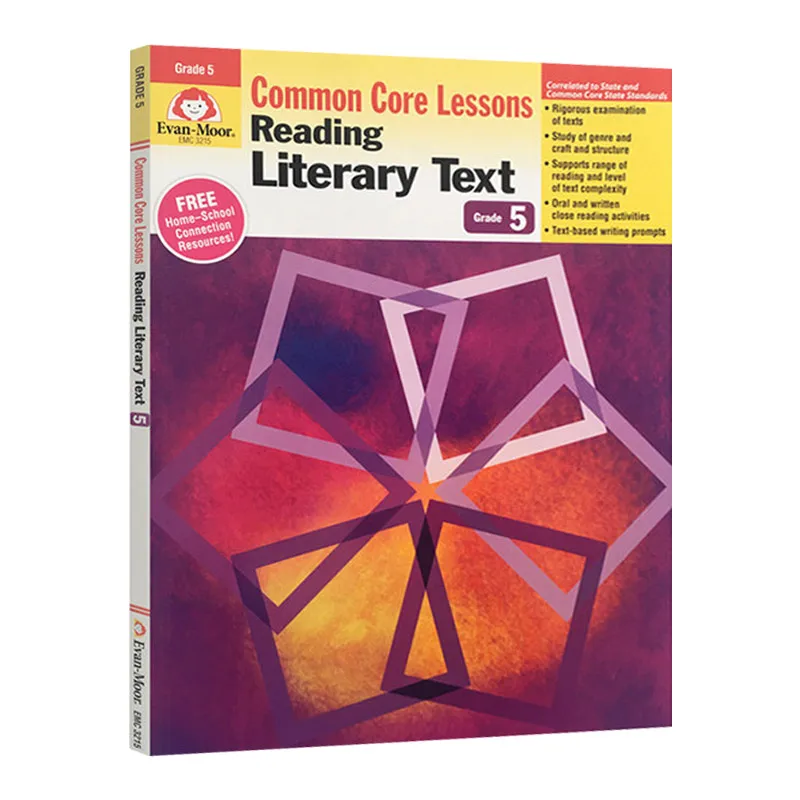 

Evan-Moor Reading Literary Text, Grade 5 Workbook,aged 9 10 11 12, English book 9781629381497