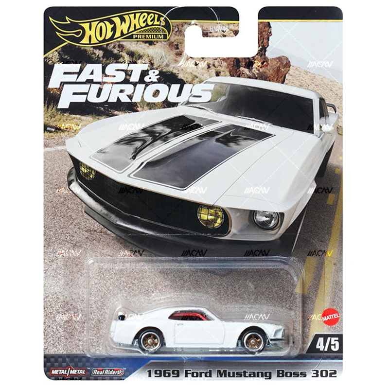 Hot Wheels HNW46 1969 Ford Mustang Boss 302 Race Car 1/64scale Die-cast Model Car