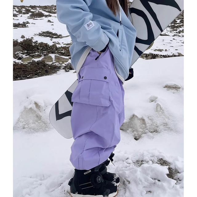 Light purple snow pants shop