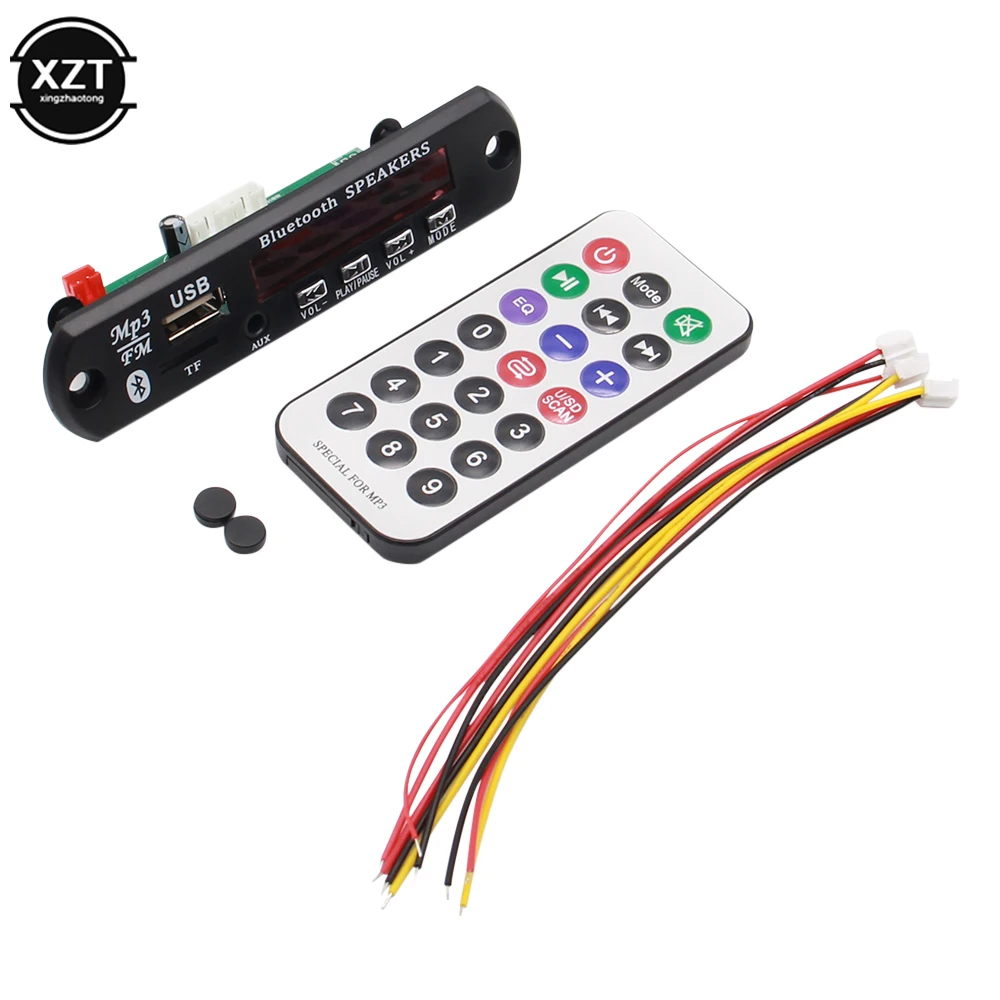 

12V Automobile Car Bluetooth MP3 WMA USB/SD/FM/AUX Decoder Board Plate Audio Module Radio For Car MP3 Speaker Accessories