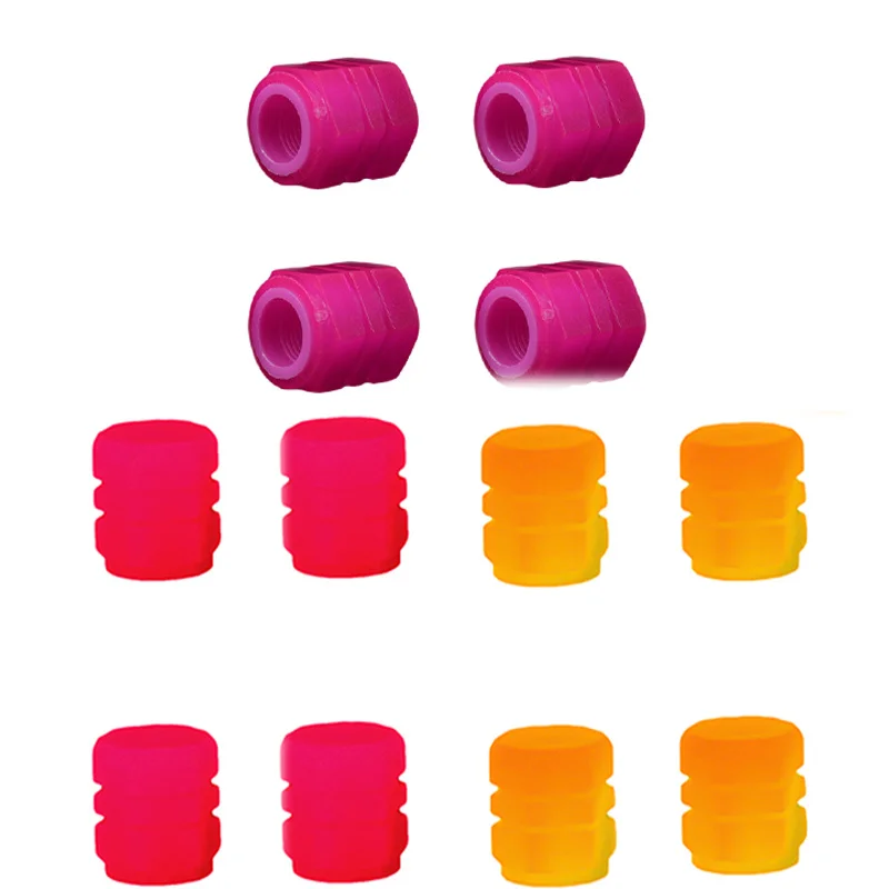 Vannes de Valve de Recyclopathie pour Roues de Voiture Shoous, Bouchons Universels, Rouge, Rose, Orange, Bleu, Vert Fluorescent, Mise à Niveau