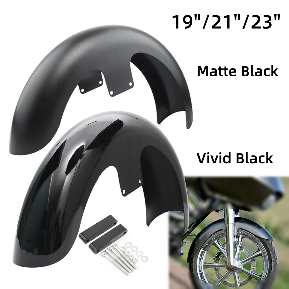 

Motorcycle Wheel Wrap Cover Protector 19" 21" 23" Front Mudguard Fender For Harley Touring Electra Street Glide Road King FLTCU