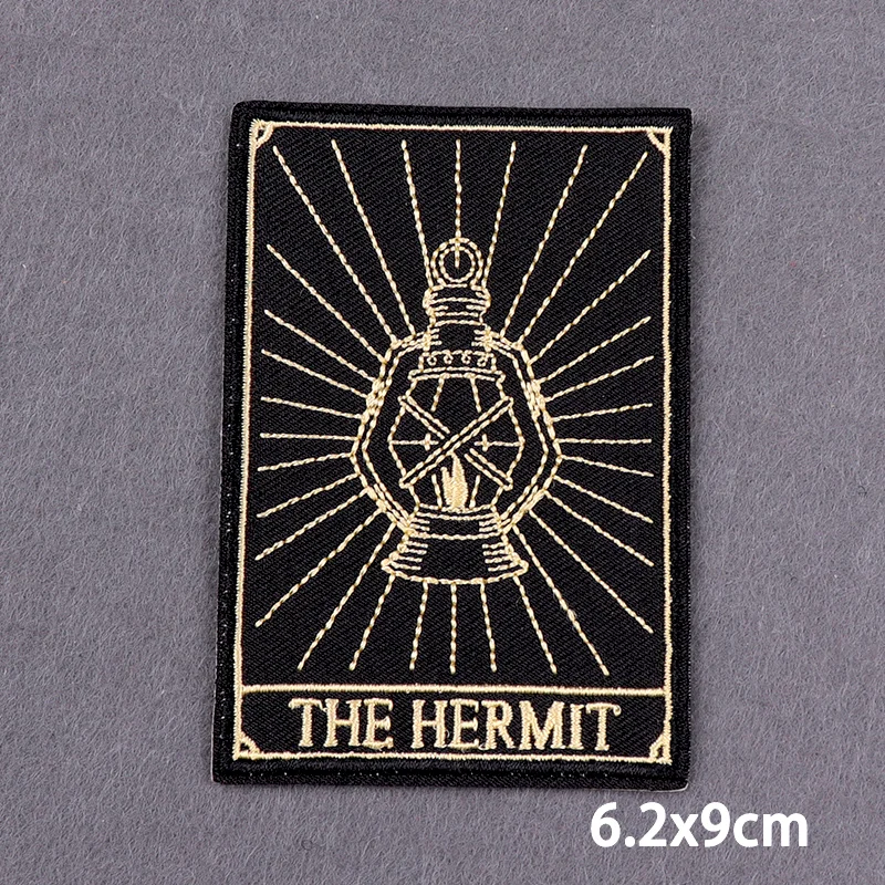 Magic Tarot Embroidery Patches On Clothes DIY Iron On Patch For Clothing Thermoadhesive Patches Fusible Patch Sew Badge