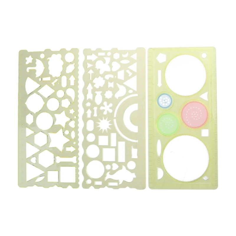 Multifungsi Geometric Ruler Geometric Drawing Template Alat Ukur