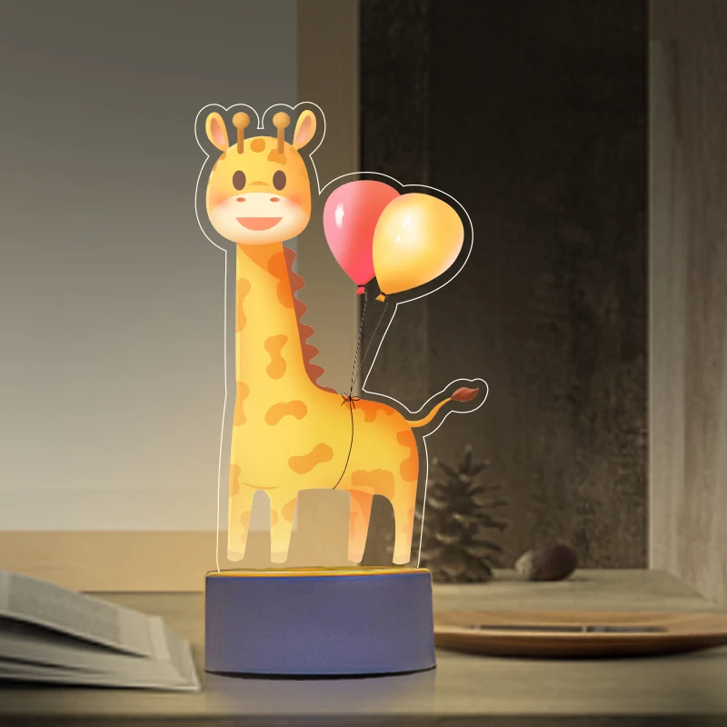 Cute Cartoon Animal-Shaped Night Light, Safe & Gentle Night Companion for Kids\' Bedroom