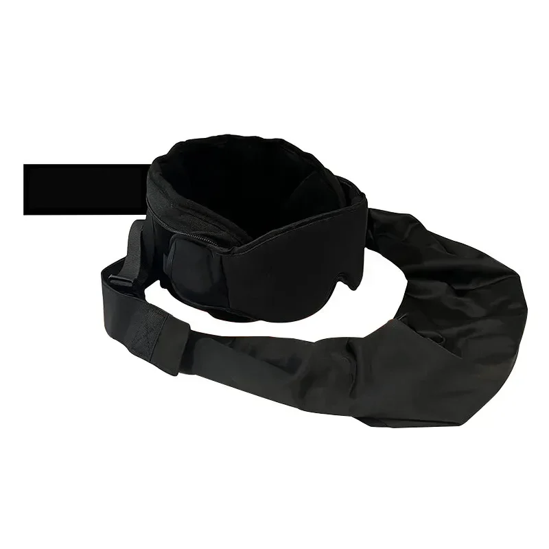 3-in-1 Airplane Sleep Support Set Plane Travel Sleeping Accessories with Memory Foam Long Haul Flight Pillow Adjustable EyeDecor view 6