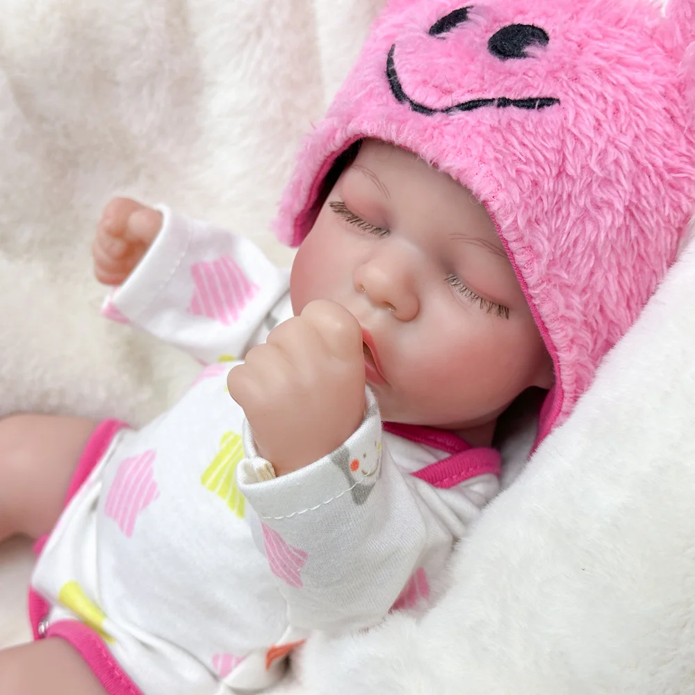 12-inch Twin Simulatie Babypoppen Zacht Vinyl Reborn Pop 3D Huidskleur Handgeschilderde Pop Xiao Shiqi Kan worden gewijzigd 017
