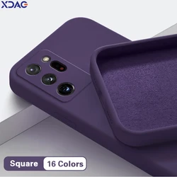 Basic Liquid Silicone Phone Case for Samsung Galaxy Note 20 10 9 S20 FE S10 S9 S8 Plus Ultra S10E 4G 5G Original Soft Back Cover