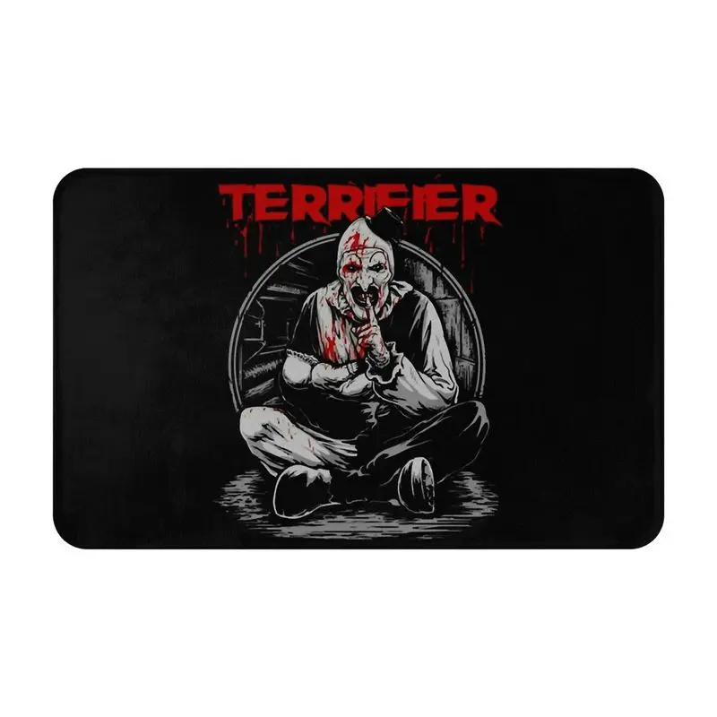 Custom Terrifiers Movie Horror Art Slasher Halloween Front Floor Door Entrance Mat Bath Kitchen Doormat Toilet Carpet Rug