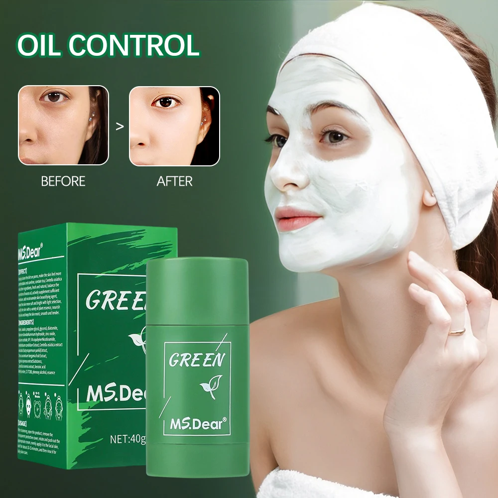 Maschera per la pulizia del tè verde Stick idratante profondo restringere i pori comedone Acne pellicola per il viso prodotto per la cura della pelle coreano maschera per il viso nuovo