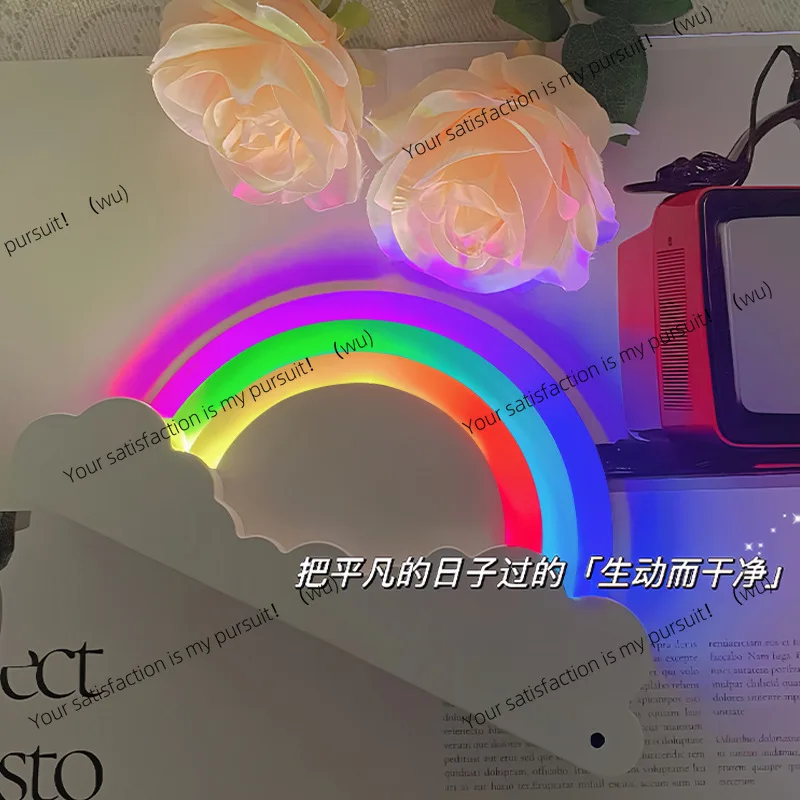 LED desk lamp romantic dream bedside lamp, Internet celebrity ornament gift night light ambient light ins girl heart