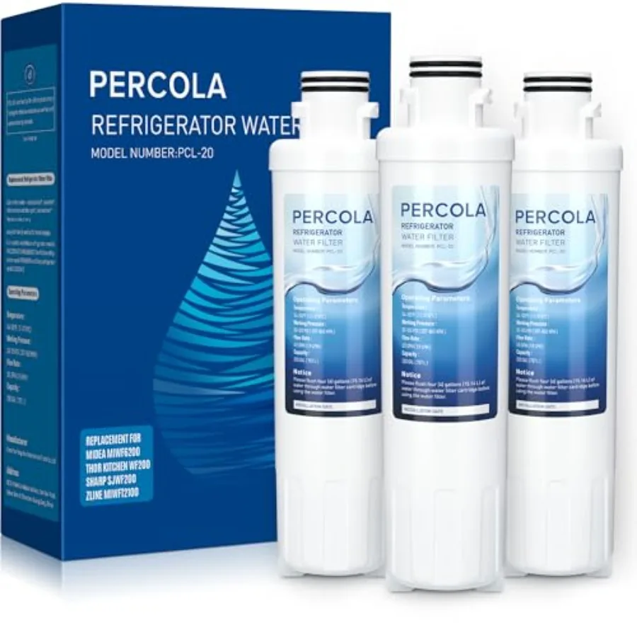 

MIWF6200 Water Filter Compatible with Sharp® SJWF200 SJG2254FS Thor Kitchen® WF200 Zline® MIWFT2100 ® MRS26D5AST MF-2008-R2 Zli