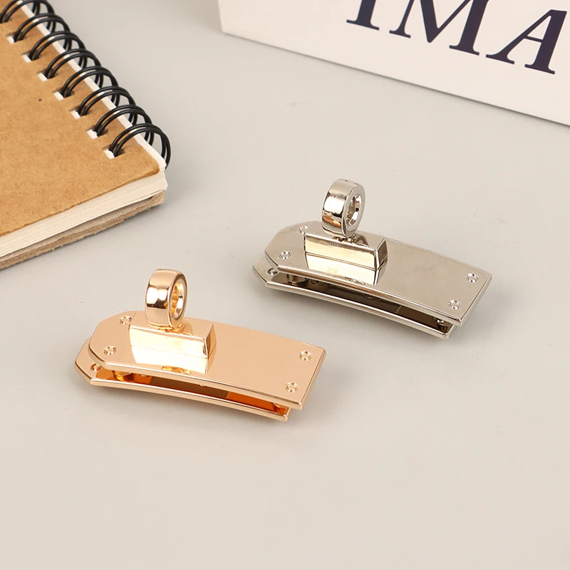 1Set Functional Bag Lock Set; Metal Buckles Clasp for Women's Purse Straps, Handbag Twist Locks DIY Hardware Components