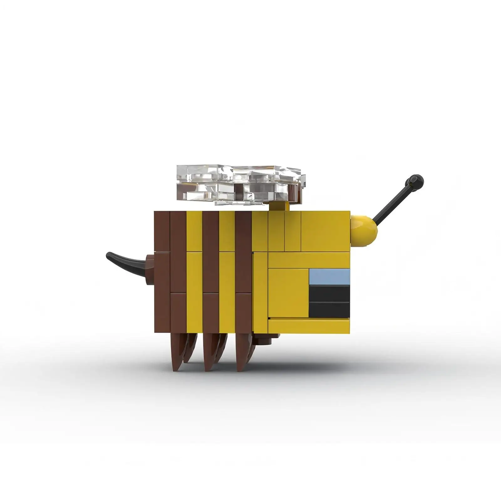 MOC 蜂白ブルアイズビルディングブロックブリックヘッドズコレクション教育 DIY キッズモデル動物レンガのおもちゃ子供の誕生日ギフト