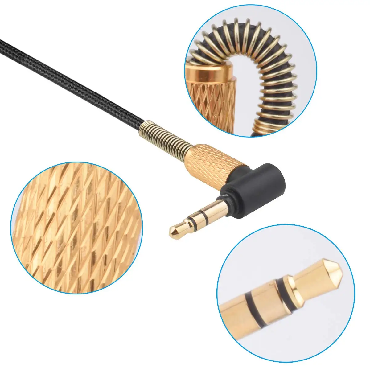 Mini XLR 3-Pin Replacement Braided OFC Cable Extension Cord For AKG K182 K275 K371 K702 Q701 K7XX K245 M220 Headphones