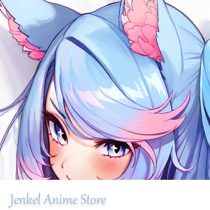Dakimakura Anime Silvervale Vtuber Pillowcase Life-size Double-sided Print Body Pillow Cover
