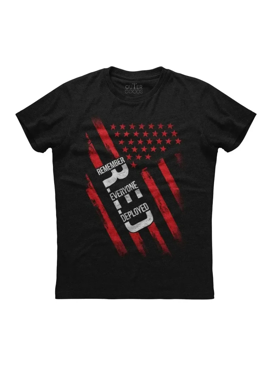 تذكر الجميع الذي نشره. تي شيرت وطني فريد من نوعه باللون الأحمر الأمريكي. الصيف القطن س الرقبة قصيرة الأكمام رجل تي شيرت جديد S-3XL #3