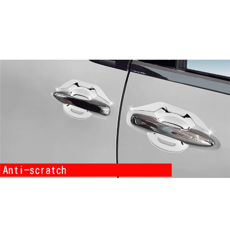 Car Silver Car Exterior Styling Door Handle Bowl Guard Trim Cover for Toyota Alphard 40 Series 2023+