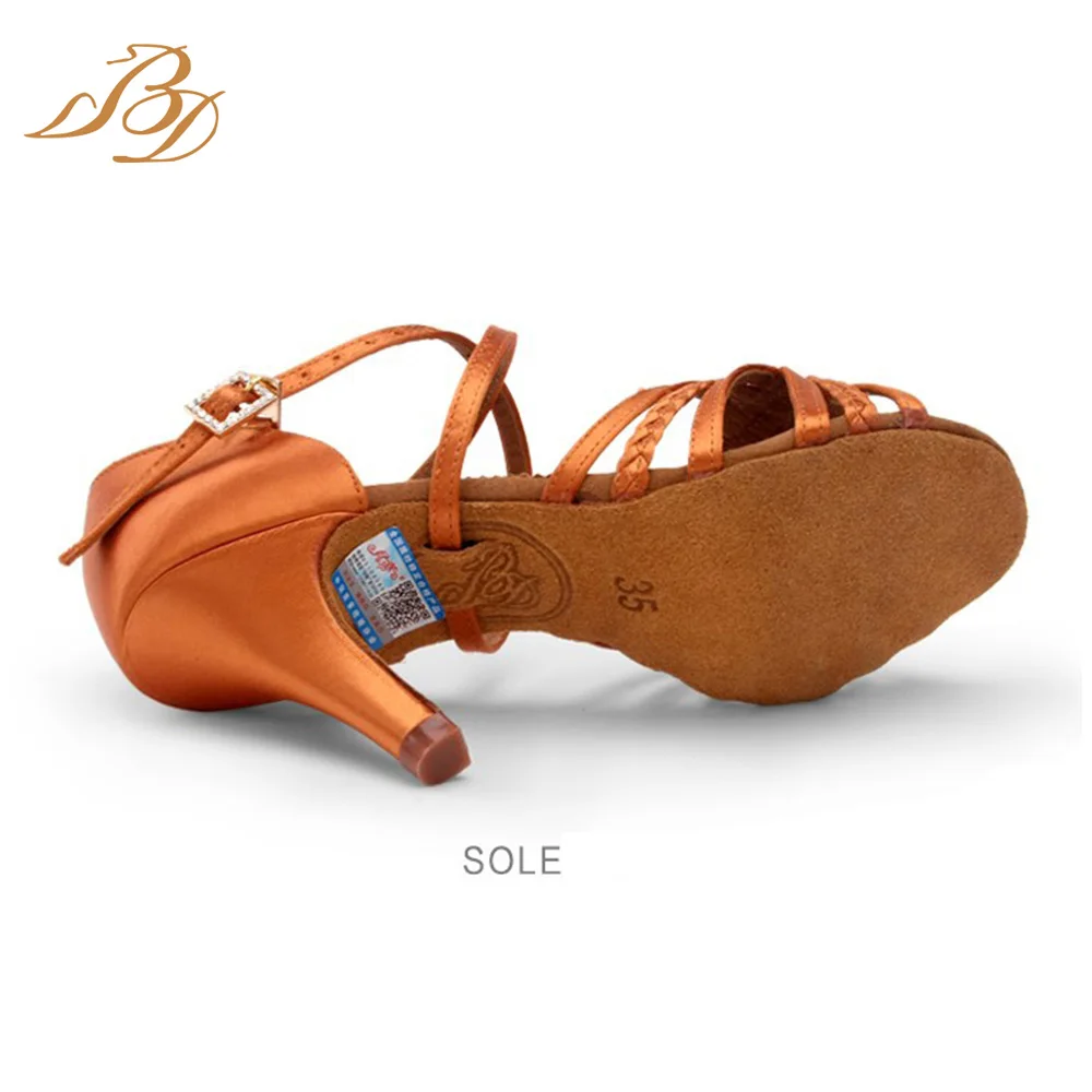 Bd dança festa sapatos de dança de salão para estilo latino social salto alto sapato sandálias prática tênis mulher luxo 2360b Resistência ao desgaste Antideslizante Suação. Sapatos desportivos Genuino Profissionais