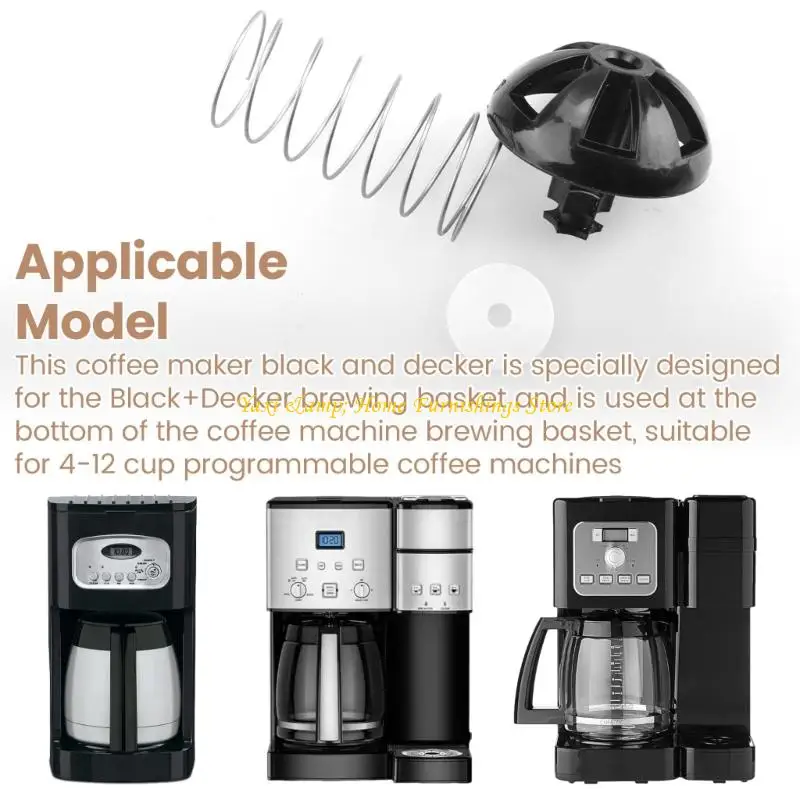 W8EA Coffee Brew Basket Bottom Spring Loaded Stopper Kits Compatibles With Many Models