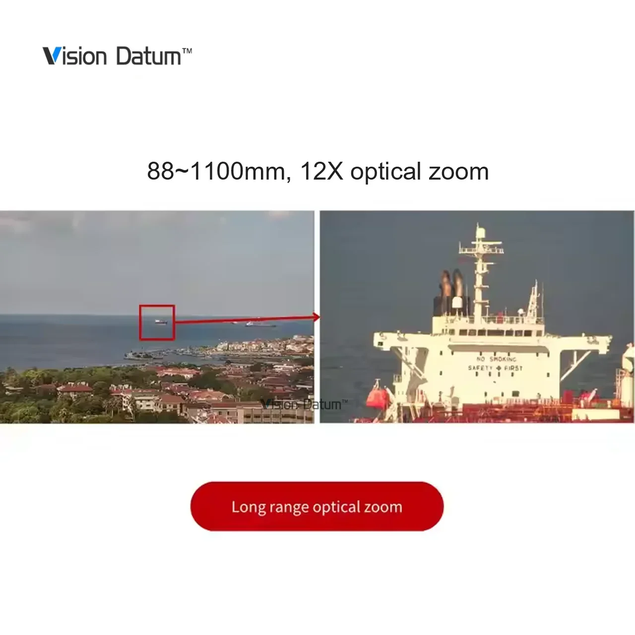 Telecamera PTZ multi-spectral RJ45 a lunga distanza termica 640x512 LWIR da 3000 m per visione di sorveglianza di frontiera