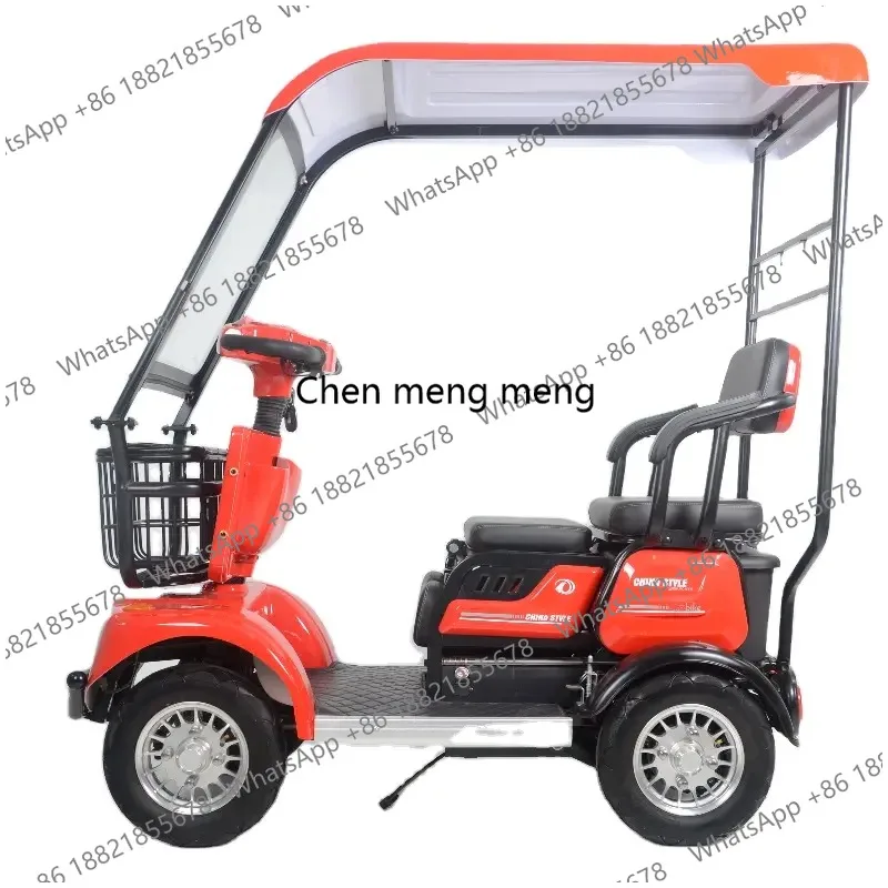 

Hot Sale Q2 Electric Four-wheeled Home Pick-up and Drop-off Children, with Shed Battery Car, Elderly Elderly Sightseeing