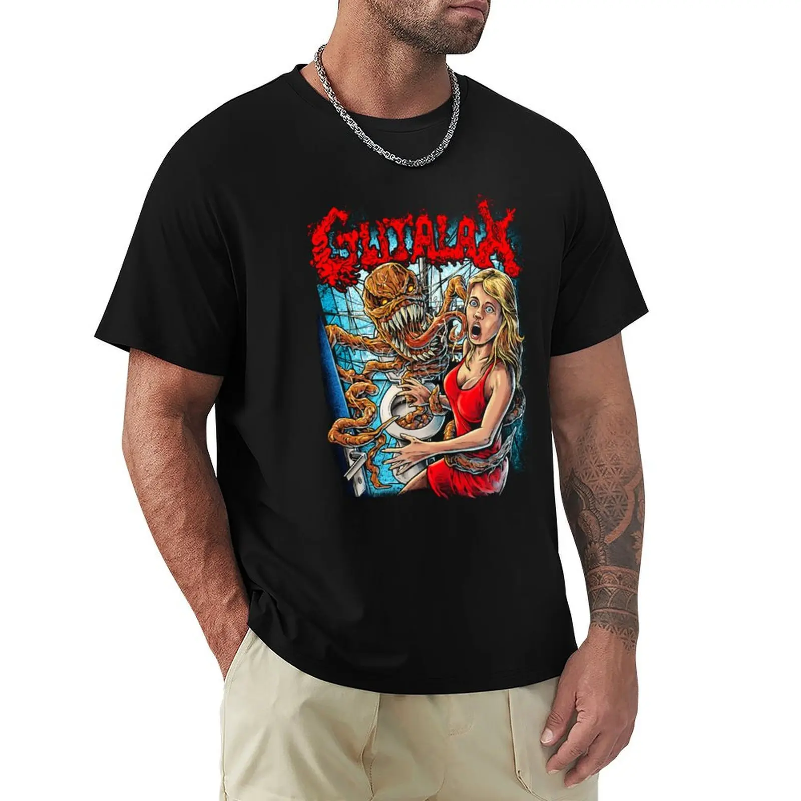 

Gutalax Poop Monster T-Shirt rapper graphic tees tees Men's t-shirt